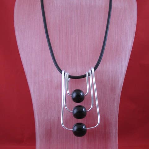 Designs by OC - Wholesale Beaded/Pearl Necklace - NKL 146 - C3 Triple T Convertible Necklace