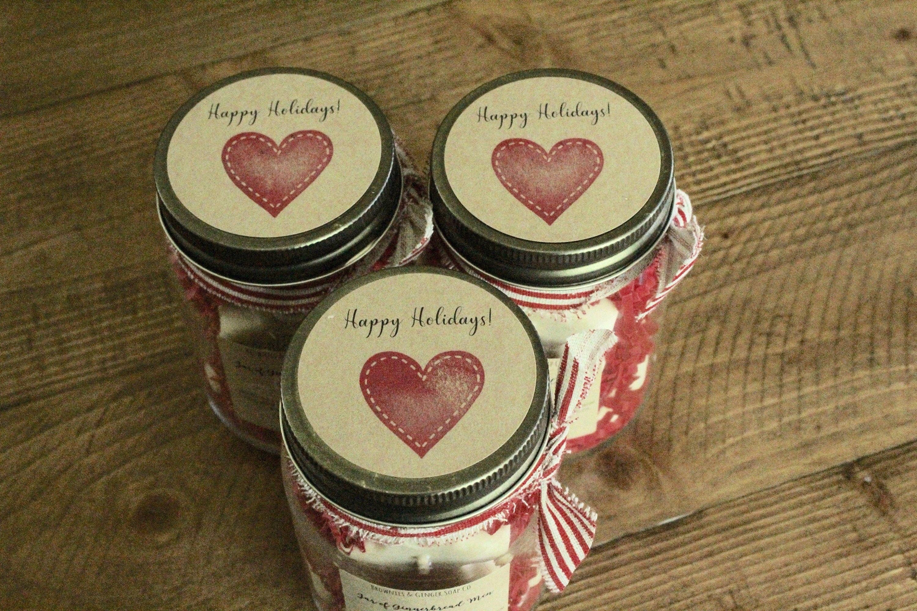 Brownies&Ginger Soap Co - Wholesale Gift Bag Set/Pack - Co worker Christmas gift, small holiday gift, hostess gift, mason jar gift, secret sister gifts, teacher gift christmas, holiday gifts4