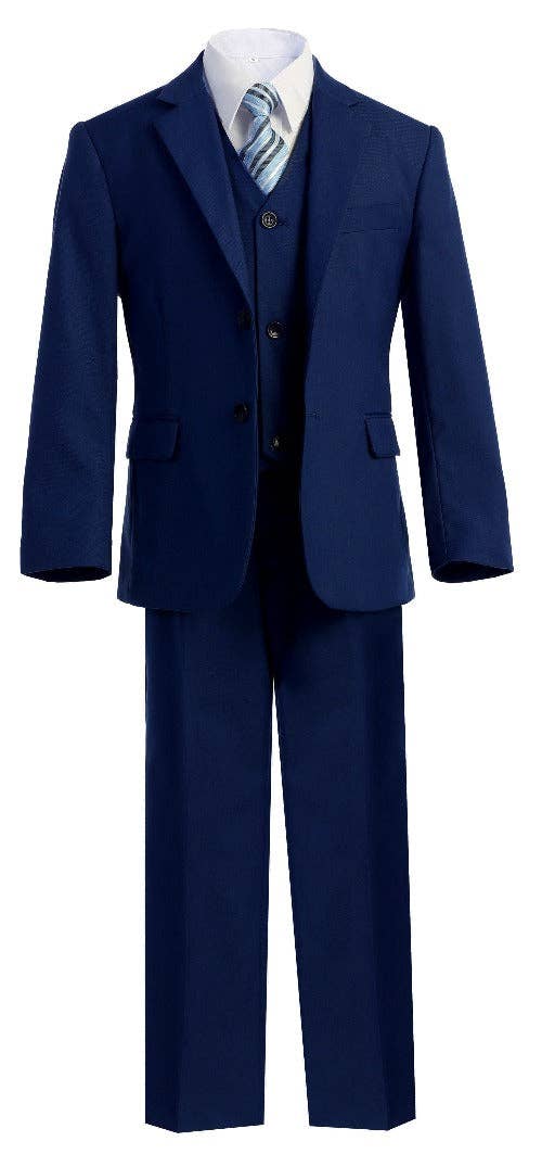 b-one inc - Vendita all'ingrosso Completo elegante - Bambini - Completo elegante slim fit 5 pezzi per bambini 2T-14 BY-0193