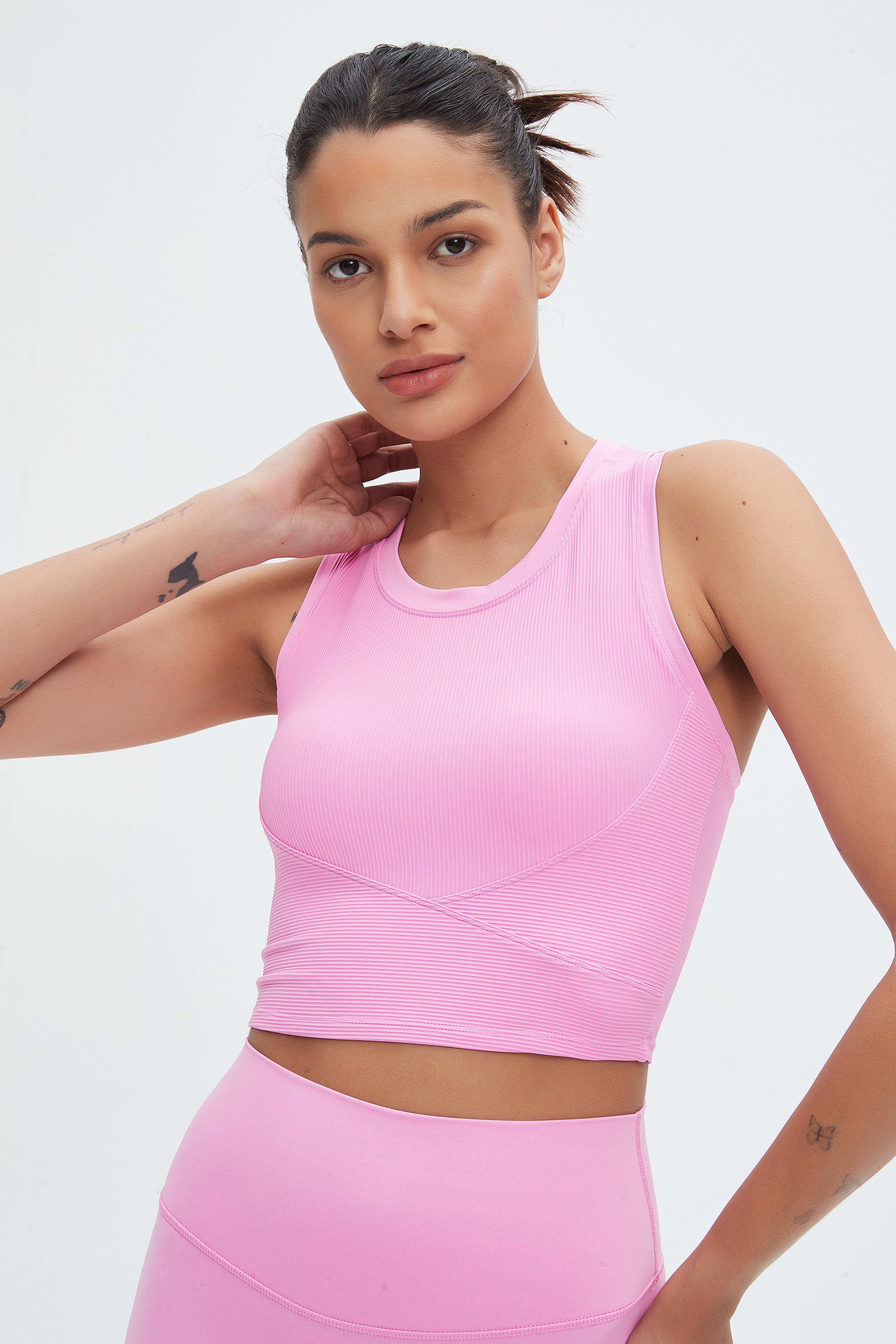 91thelabel - Vendita all'ingrosso Canotta - Donna - Canotta a coppa sagomata a costine Malibu14