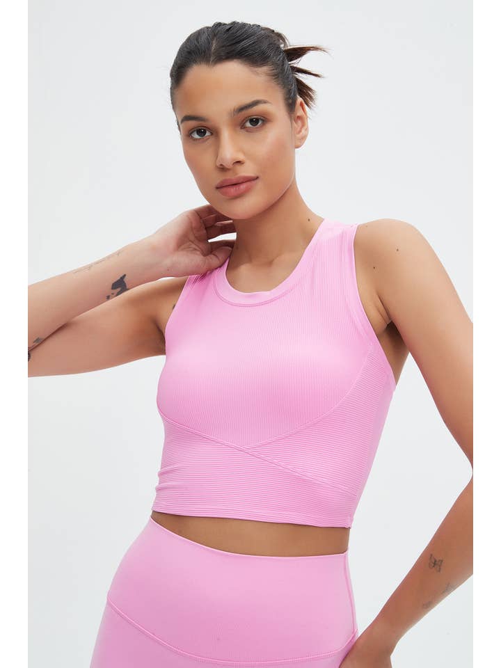 91thelabel - Wholesale Tank top – Women′s - Malibu Ribbed Molded Cup Tank Top12