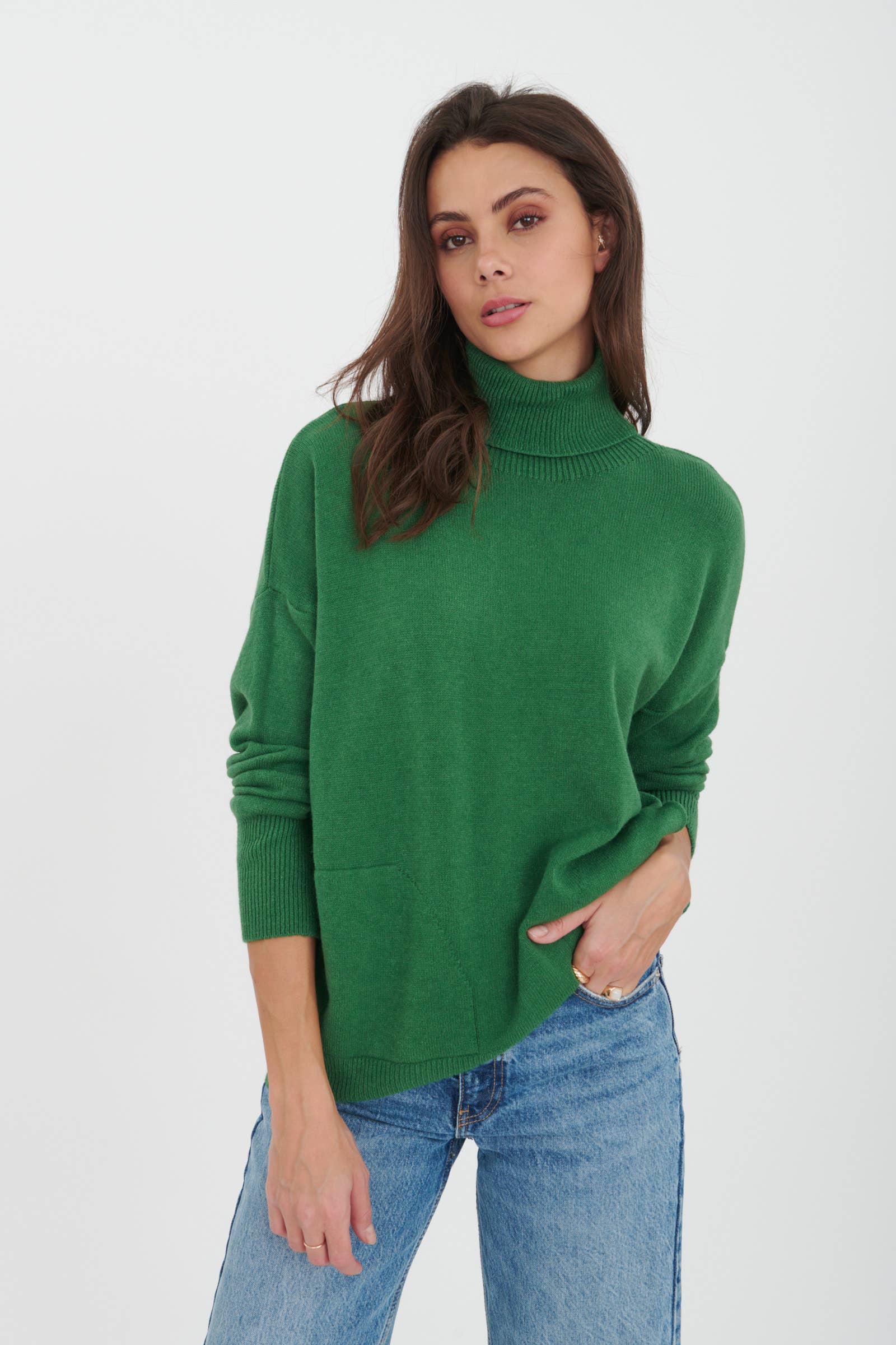 ORNELLA PARIS - Wholesale Pullover-trui - Dames - Effen coltrui LEL-P003024