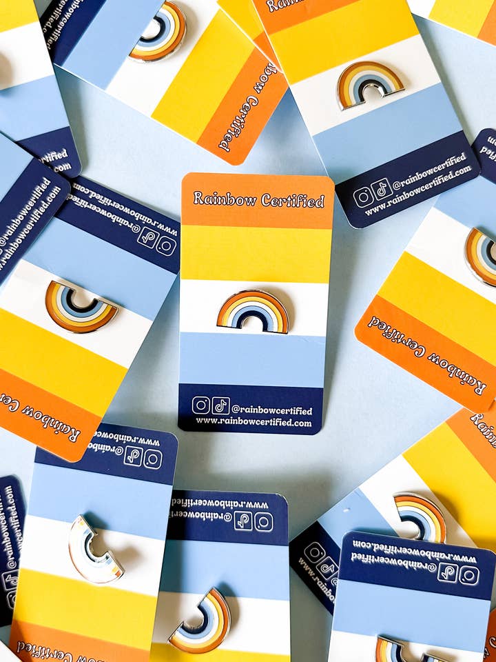 Aroace LGBTQ+Rainbow emaljstift för wholesale av Rainbow Certified