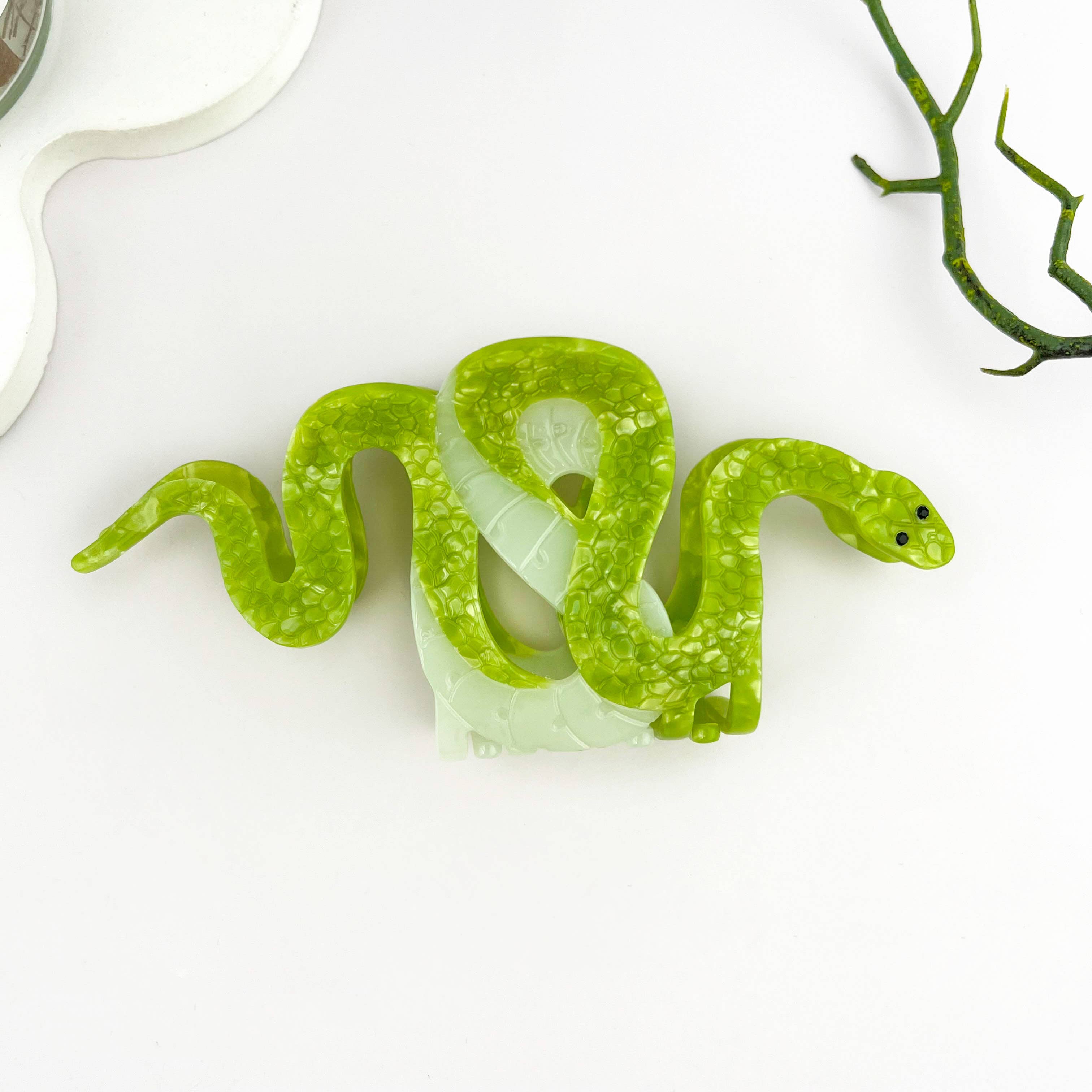 mildstyles - Wholesale Hair Clip - Women's - Two-color Snake Hair Clip, Acetate Animal Claw Clip8