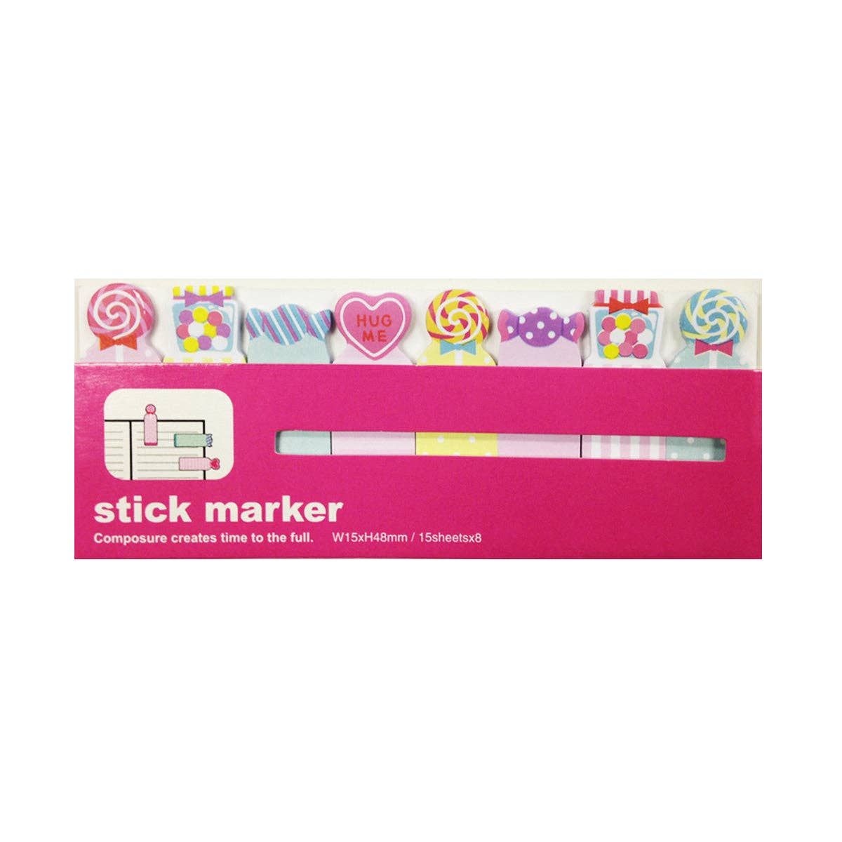 Wrapables.com - Wholesale Bookmark - Wrapables Bookmark Flag Tab Sticky Markers (Set of 2)8