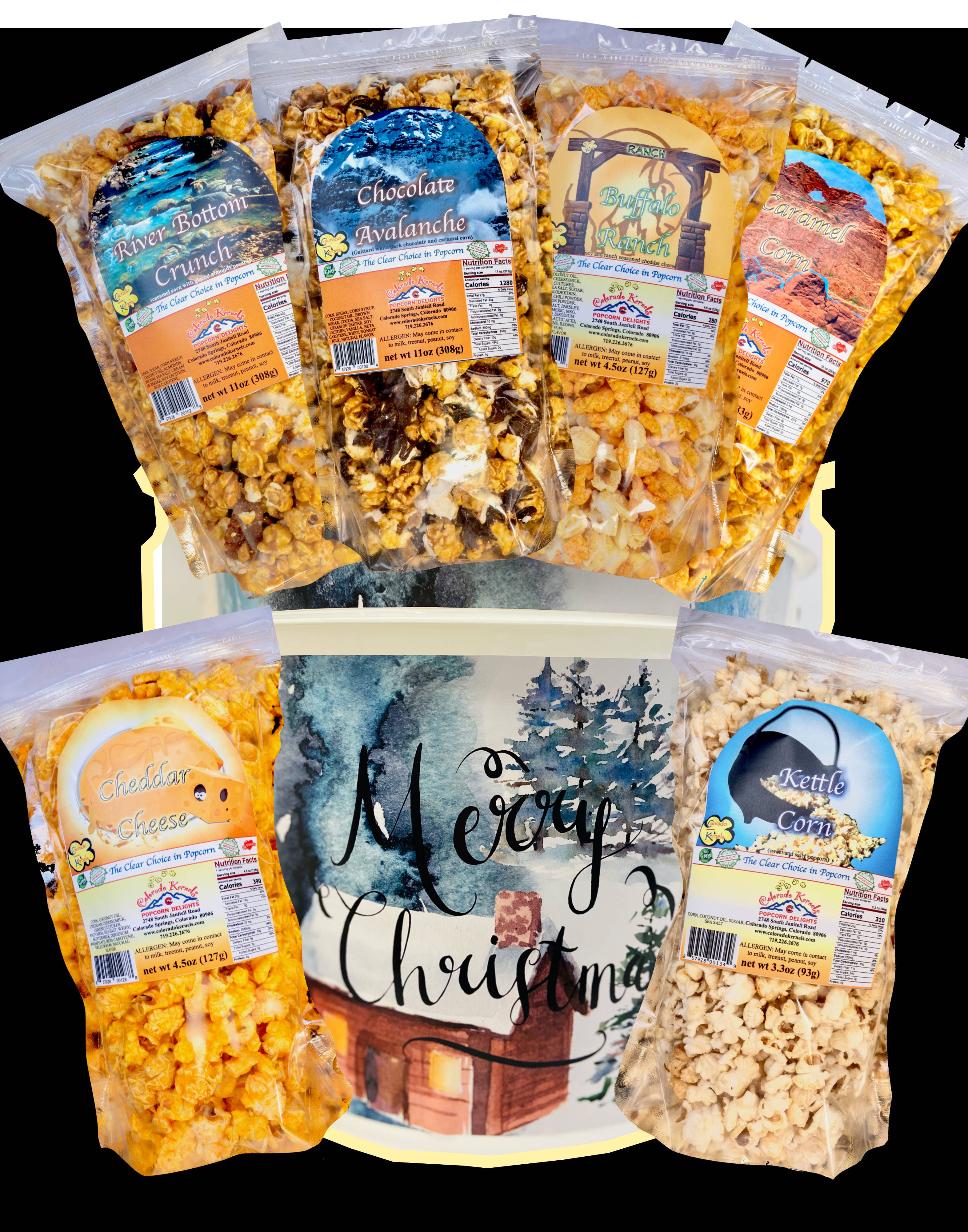 Colorado Kernels - Vendita all'ingrosso Popcorn - Secchio per popcorn salato/delizioso nevicato in cabina0