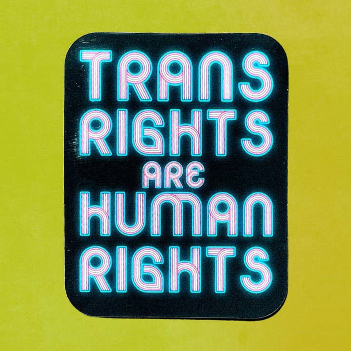 Adesivo: I diritti trans sono diritti umani per la vendita all'ingrosso da parte di Mistie Eyed Designs