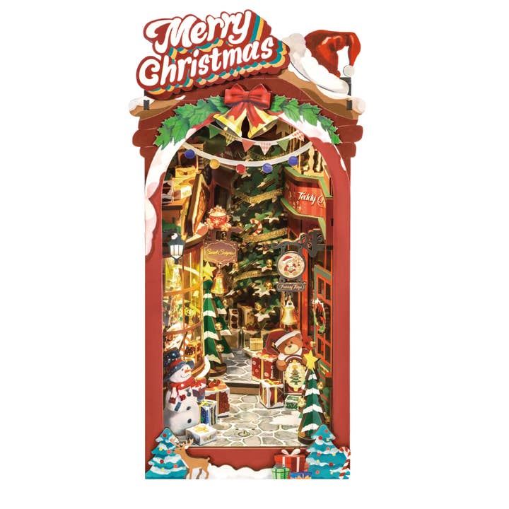 Christmas Street Book Nook for wholesale by Robotime