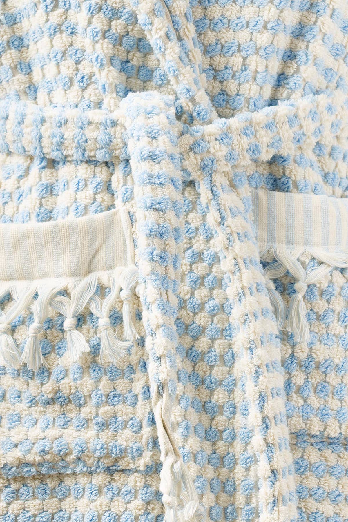 YURTLUS - Wholesale Robe - Women's - Unique 100% Cotton Pockets Bathrobe, Bubble Handwoven Robe43