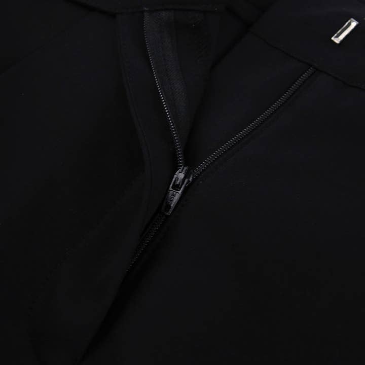 Marayn - Wholesale Pants - Women's - Black WideLeg Trousers High Waist Flowy Modern Fit13