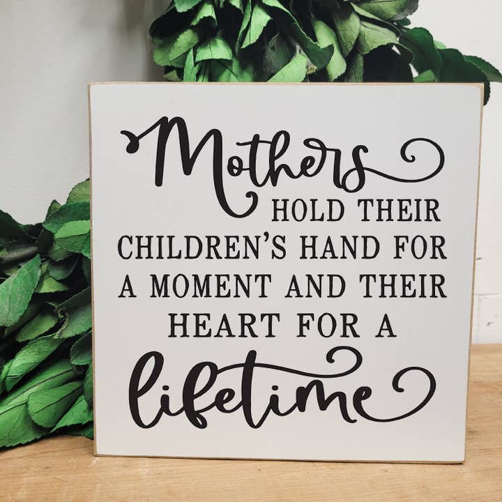 Mothers Hold Their Children's Hands - Sit Around Block for wholesale by Studio 29 Eleven