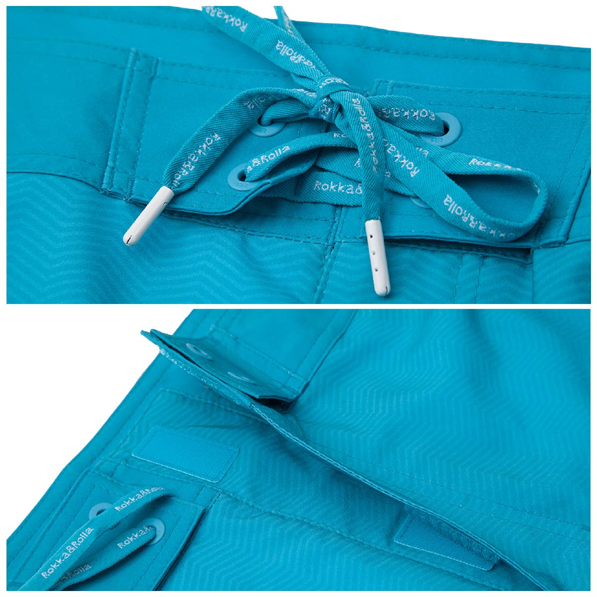 Rokka & Rolla - Wholesale Swim Shorts - Men's - Men's 9" 4-Way Stretch Board Swim Shorts Swimwear9