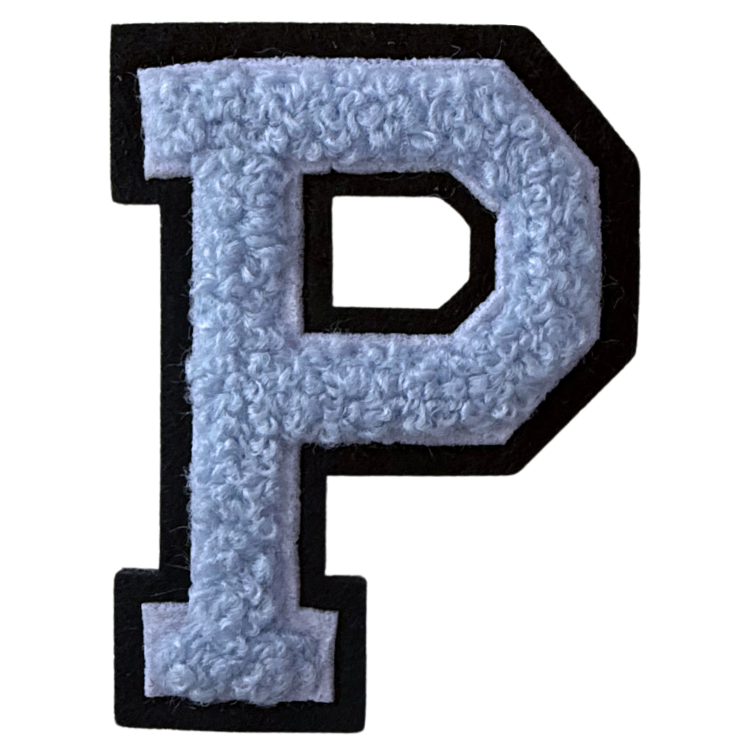 Patch Points - Wholesale Patch - Baby Blue Varsity Letter Sticker & Iron On15