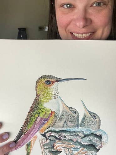 Allen's Hummingbird - Notecard w/ Envelope for wholesale by Bird Art by KB