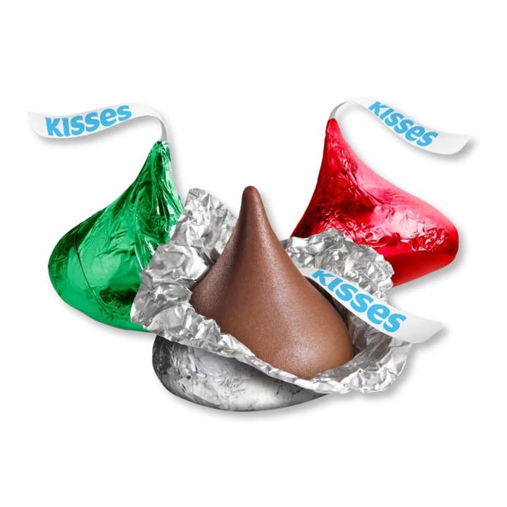 Hershey's Kisses Milk Chocolate – Christmas Foils, Bulk Value Pack for wholesale by Candy In Bulk