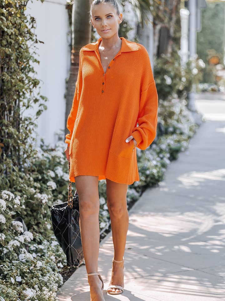 Ribbed Knit Sweater Mini Dress With Side Pockets and other Purchase Wholesale jn064. Free Returns & Net 60 Terms on Faire trending on Faire.