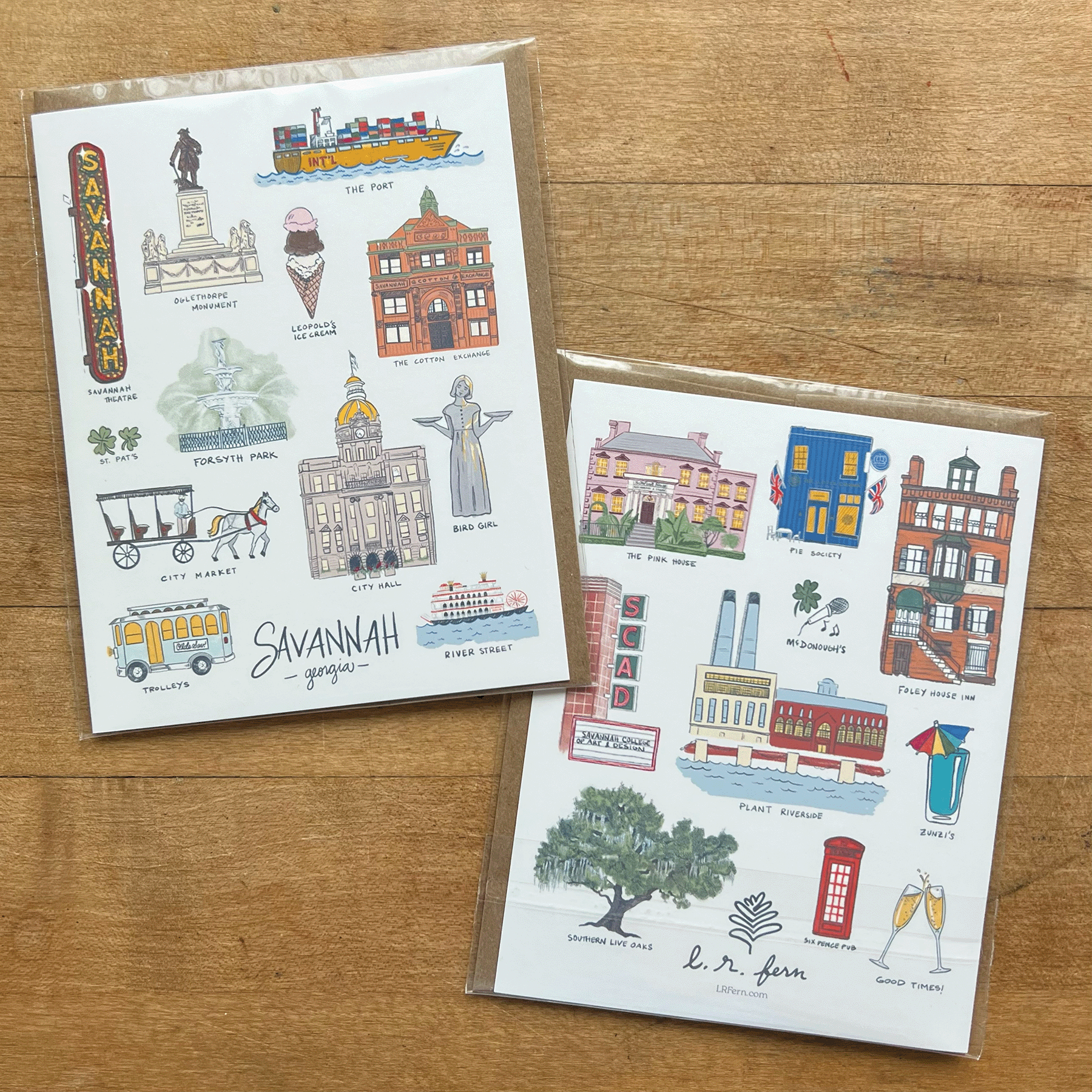 L. R. Fern - Wholesale Everyday Greeting Card - Savannah Sights Greeting Card2