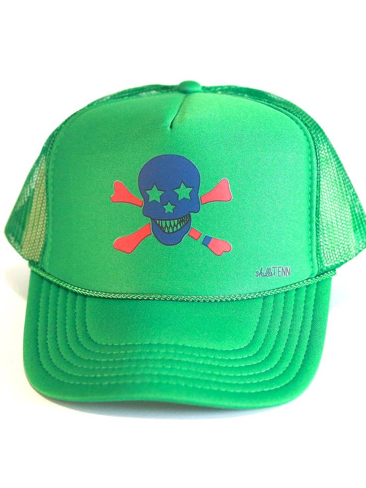 Retro Foam Trucker Hat - Green for wholesale by SkulleTenn