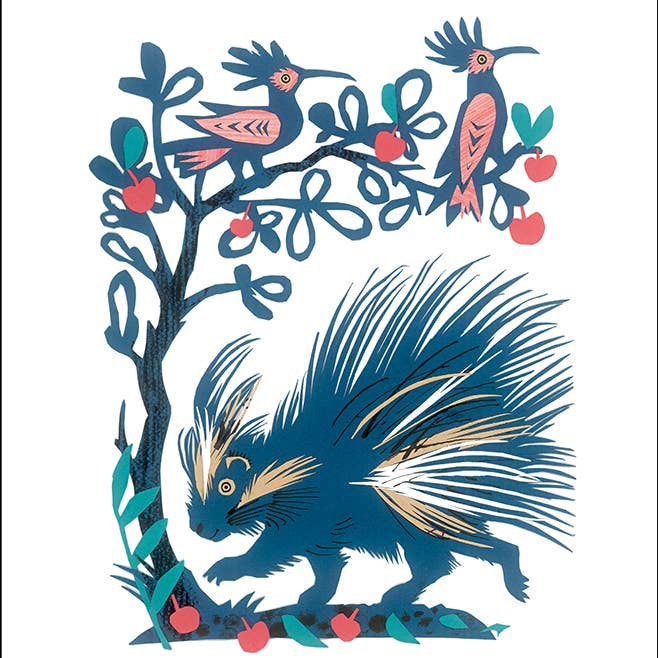 Carte Porc-épic - Mark Hearld pour la vente par Art Angels