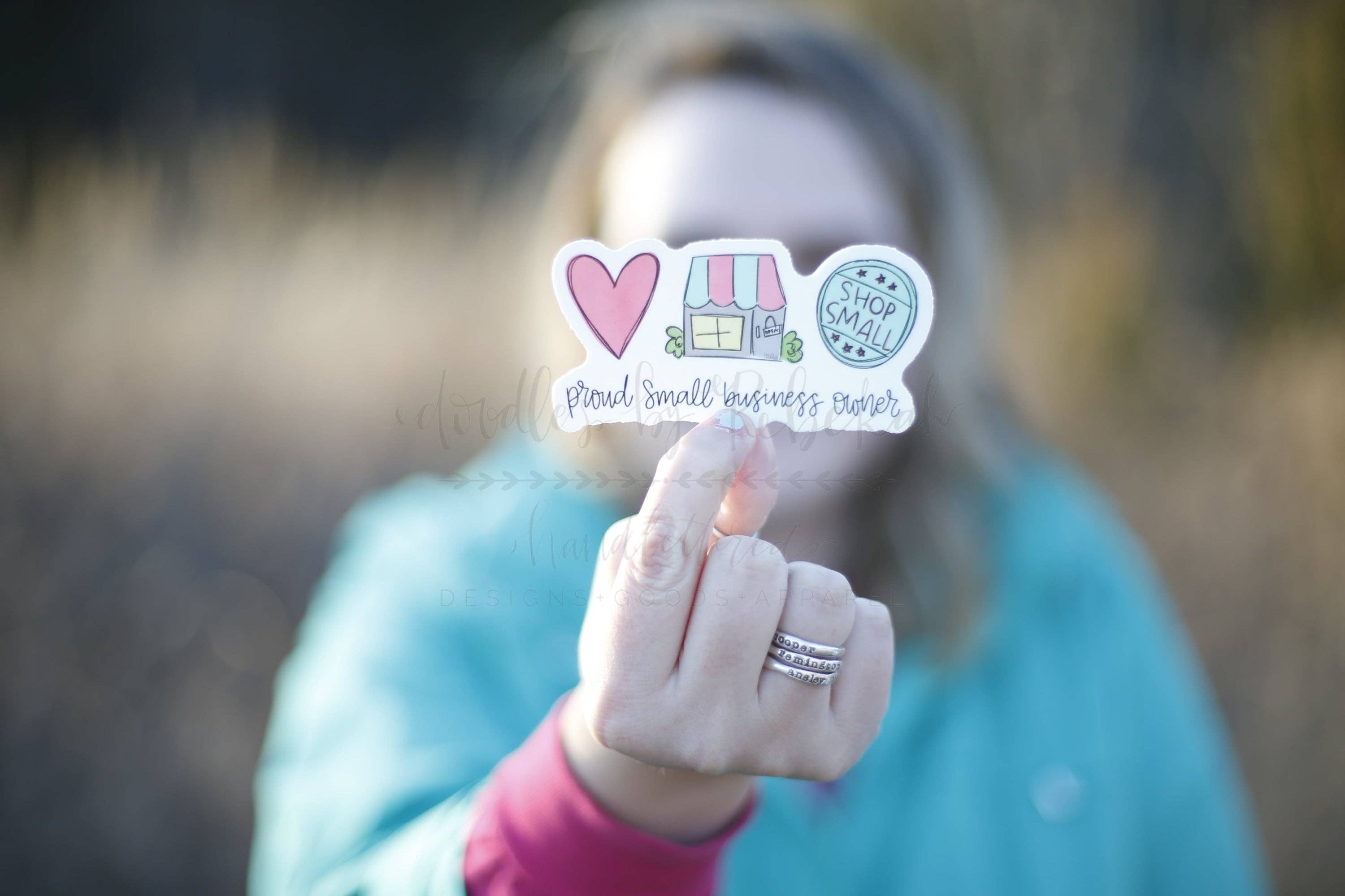 Doodles By Rebekah - Wholesale Sticker - Proud Small Business Owner Sticker1