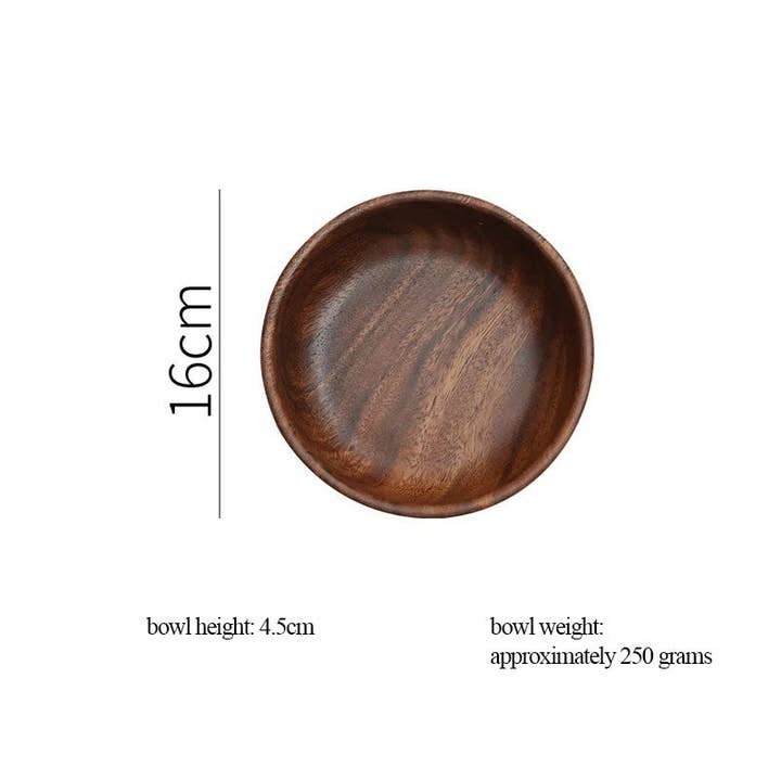 Kiyo Home - Wholesale Serve Bowl - Walnut Wooden Bowls 4-Piece Sets2