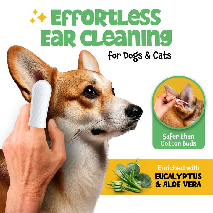 Roofus - Wholesale Pet Grooming Aid - Dog - Roofus Dog Ear Wipes | Fragrance Free | 100ct1