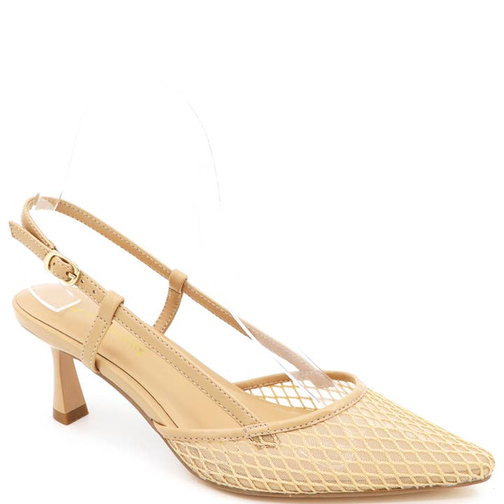 MESH-SLINGBACK-PUMPS 12 PAARE, SCHARLACHROT 15 12 für den Großhandel von JOIA ACCESSORIES