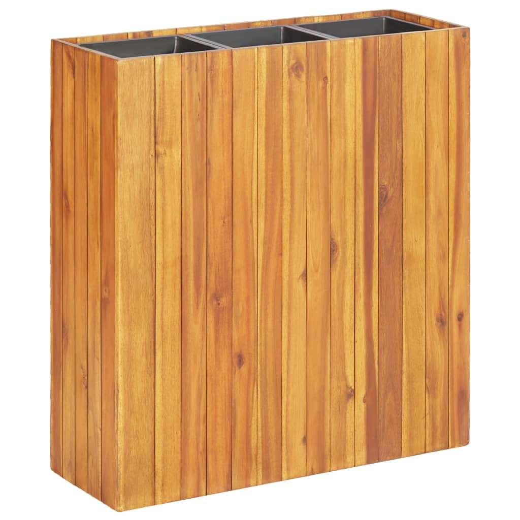 Greenwestons - Wholesale Planter box - Green's Garden Raised Bed with 3 Pots Solid Acacia Wood0