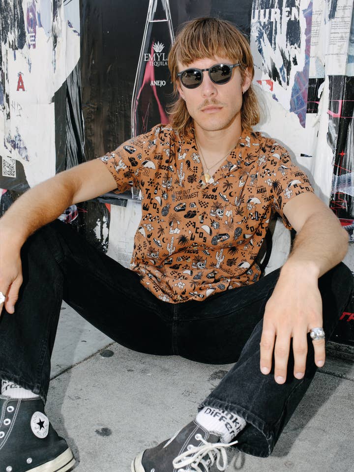 Pyknic - Wholesale Buttoned-down shirt – Unisex - Raise Hell Eat Tacos Men and Women Casual Button-Up Shirt17