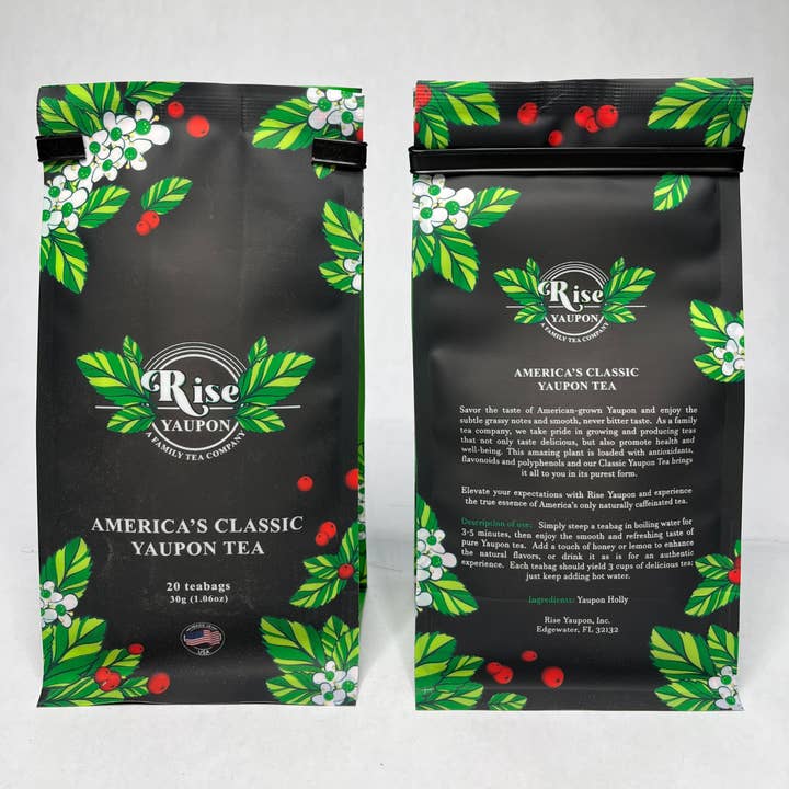 America's Classic Yaupon Tea (20 Teabags) for wholesale by Rise Yaupon Tea
