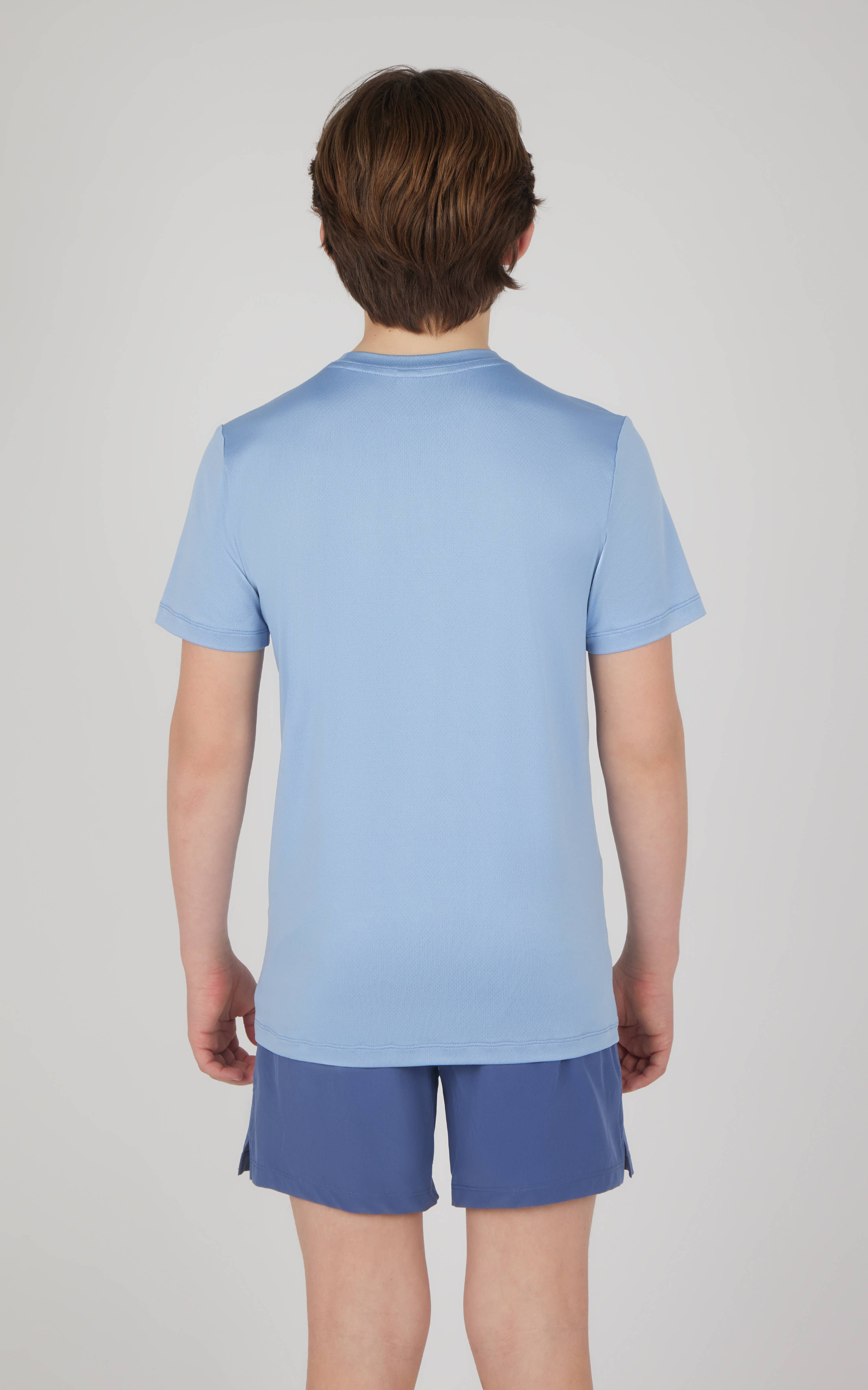 90 Degree by Reflex & Yogalicious - Wholesale Top & Short Set - Kids - Boys Mesh Tee, Soft Performance Tee, and Short - 3 PCS Set5