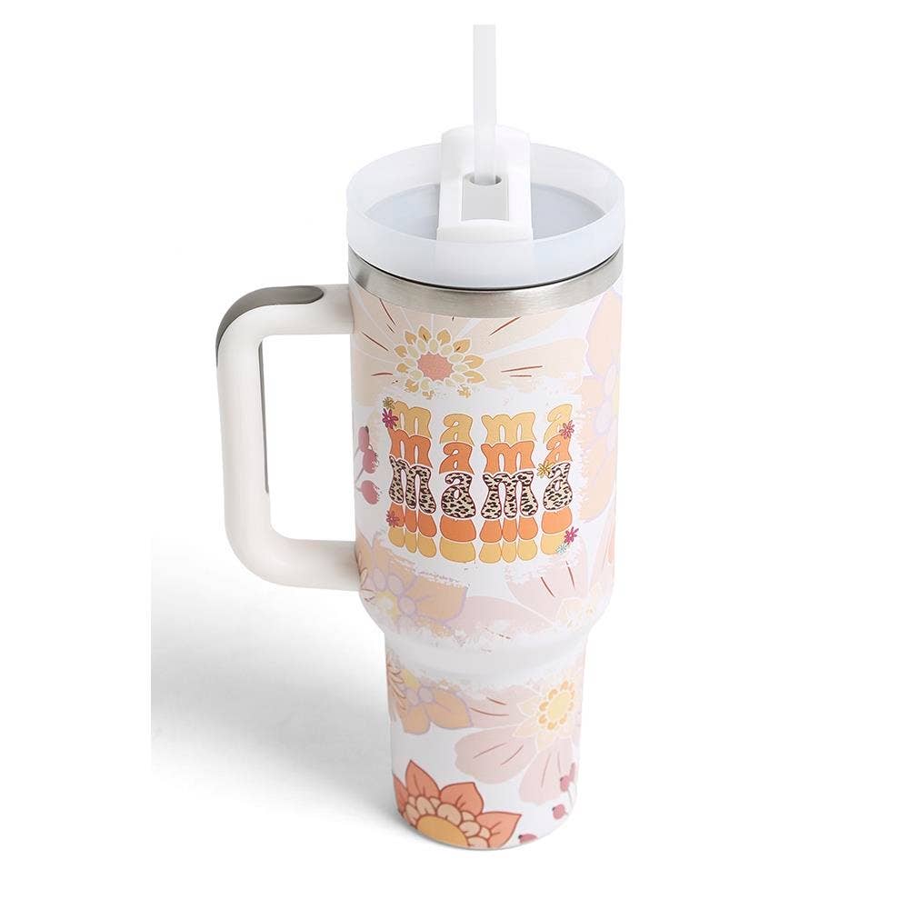 Pink Irene Wholesale - Wholesale Insulated Mug/Tumbler - 40 oz TUMBLER W/HANDLE DOUBLE WALL STAINLESS STEEL6