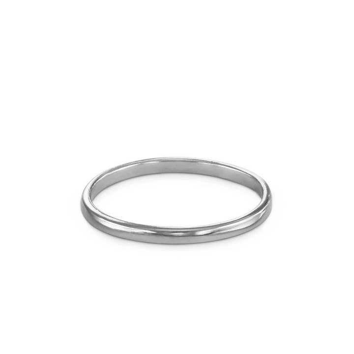 Polished Stacking Ring - Silver for wholesale by Lost Apostle