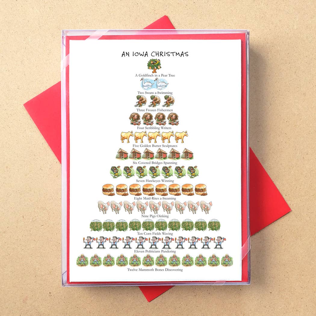 Allport Editions – Großhandel Weihnachtskarte – „Staaten: 12 Days of Christmas“ -Boxkarten — ALLE 50 BUNDESSTAATEN!5