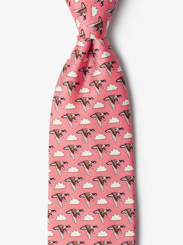 Feather Weather - Geese Necktie van Alynn - CLOSEOUT voor wholesale door Alynn