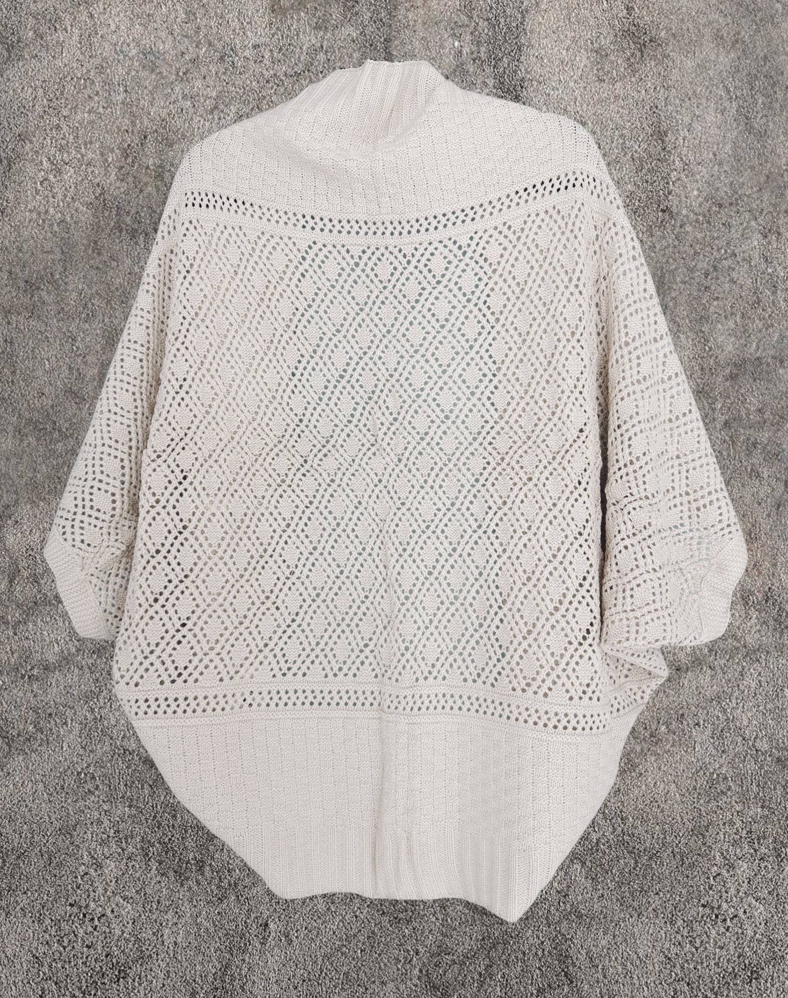 JC Sunny Fashion – wholesale Cardigan – Women’s – Knitted Hollow-Out Cardigan with Metallic Thread Accents0