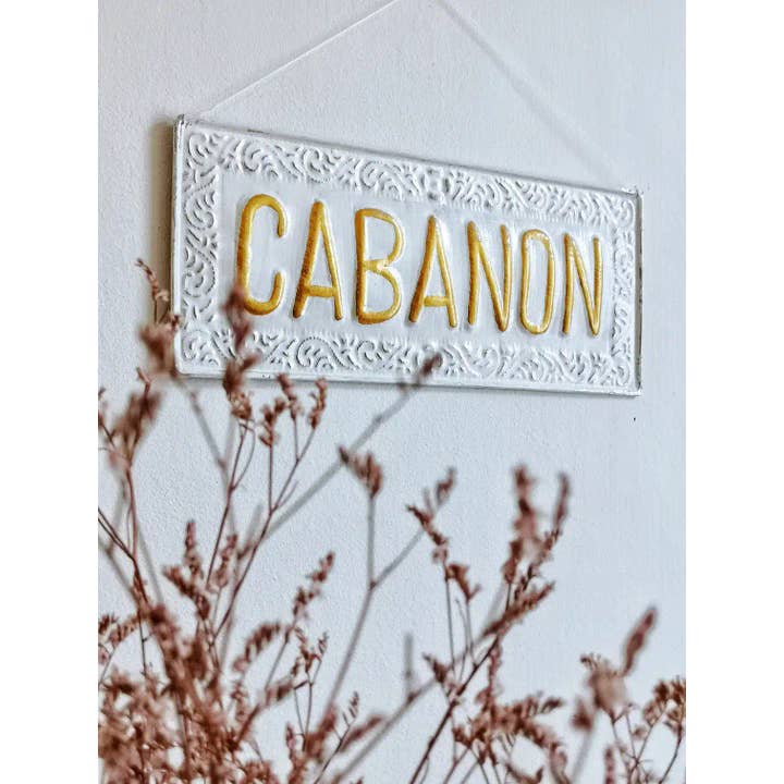 Nayda Diaries - Wholesale Plaque - CABANON metal decorative plate