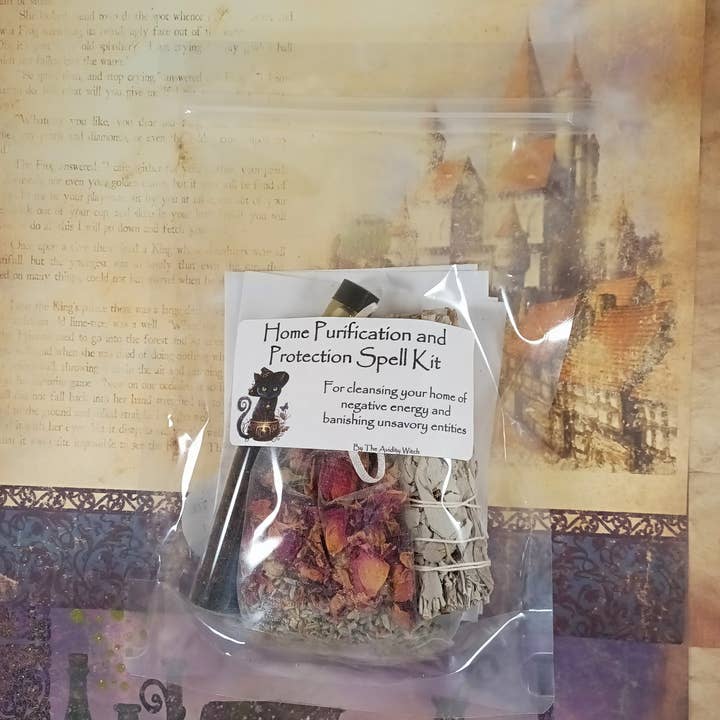 The Avidity Witch - Wholesale Meditation Supplies - Home Purification and Protection Spell Kit1