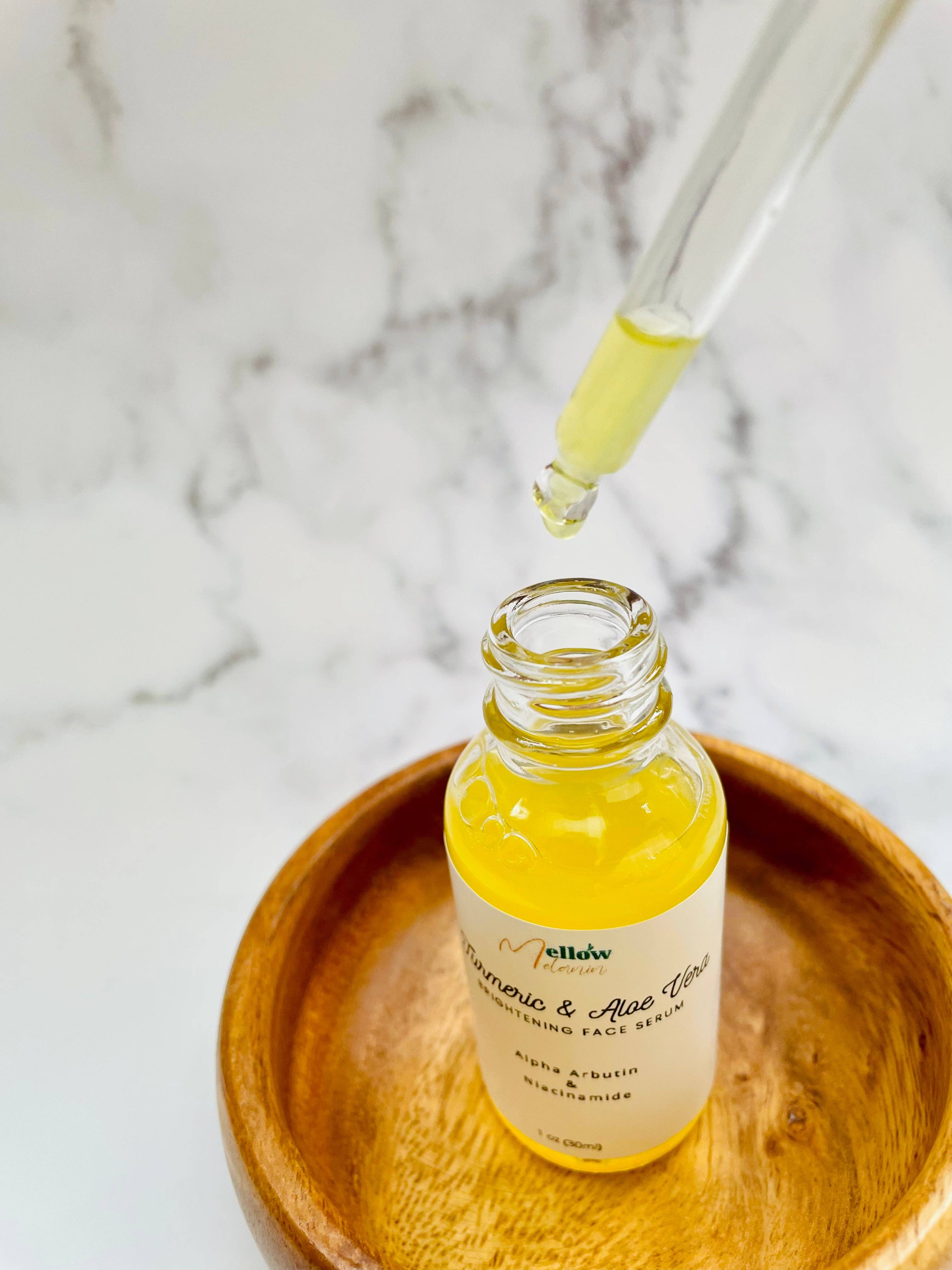 Mellow Melanin LLC - Vendita all'ingrosso Sieri/creme concentrate per il viso - Siero viso illuminante alla curcuma e aloe vera0