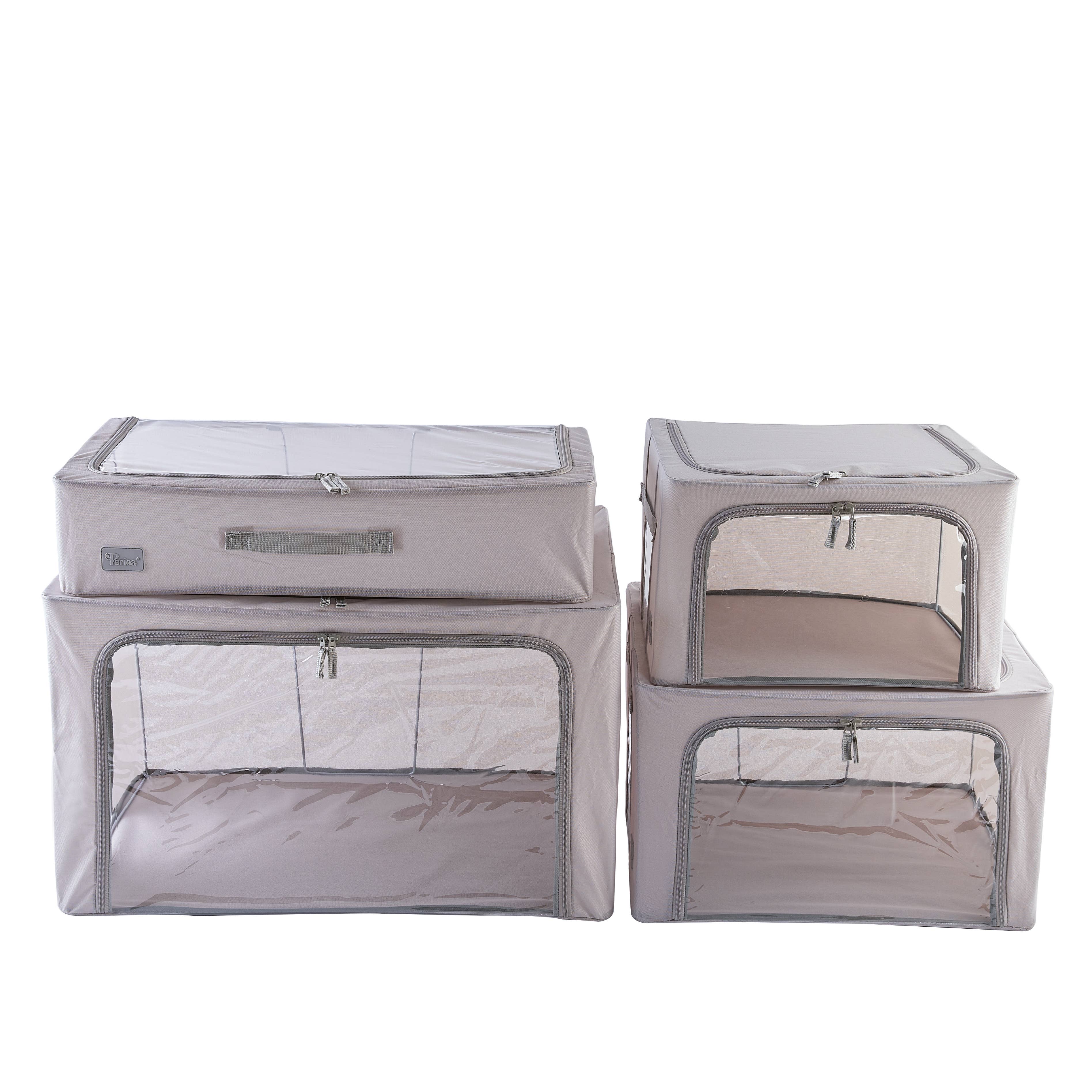 Periea - Vente Bacs de rangement - Periea Beau – Bac de rangement pliable avec structure métallique52