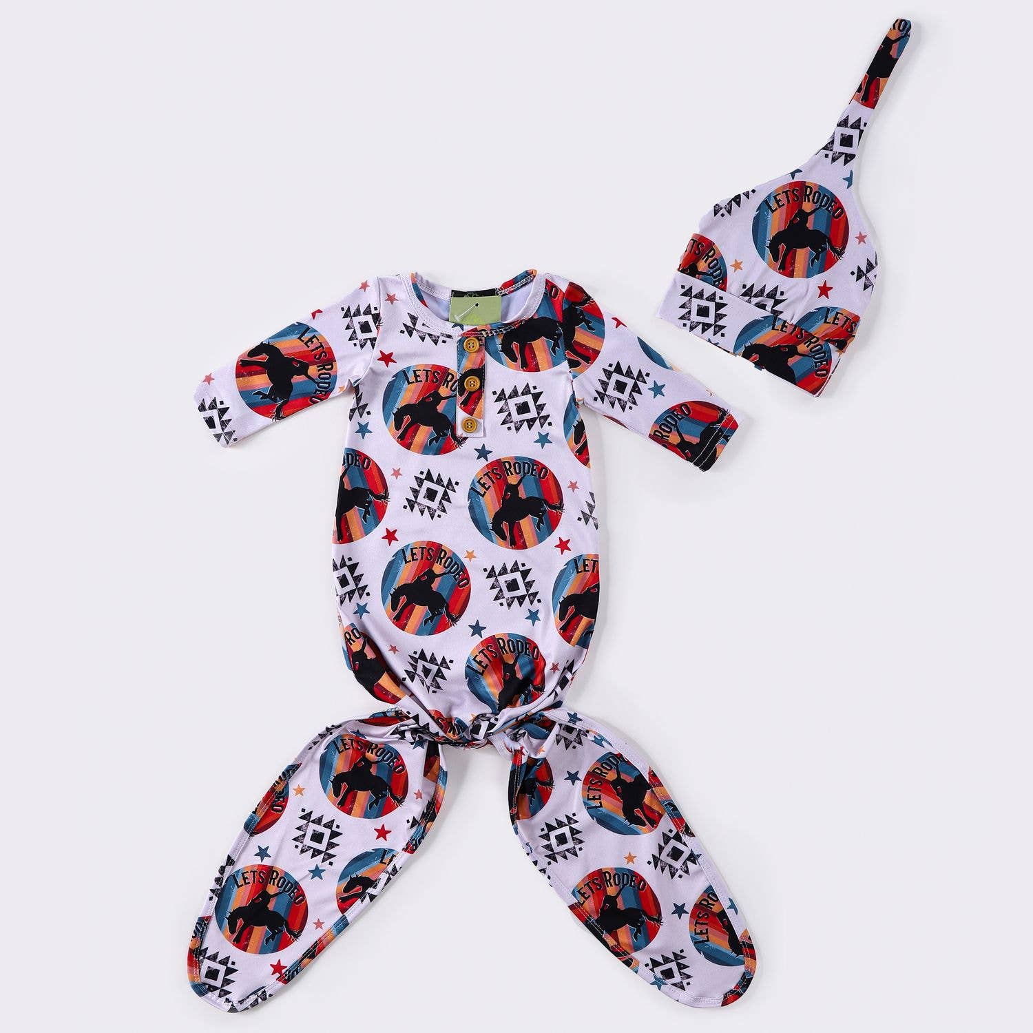 Clover Cottage - Vente Ensemble gigoteuse – bébé - Robe nouée Let's Rodeo Baby