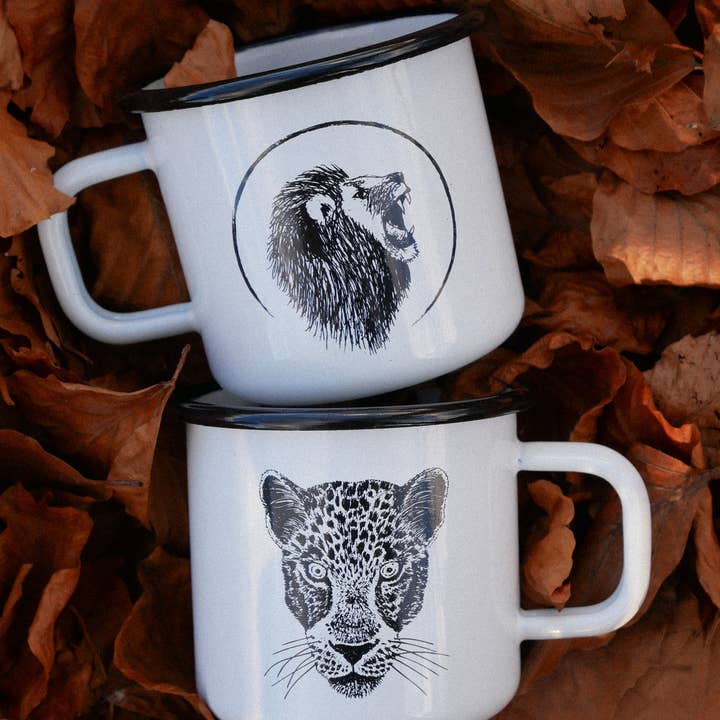 Hannibelle - Wholesale Coffee Mug - Enamel Mug Lion