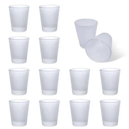 7 Star - Venta al por mayor Vaso de chupito - Vaso de chupito esmerilado de 2 onzas (vaso de chupito en blanco)
