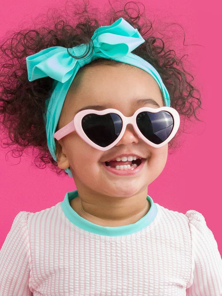 Bandeau à nœud pour filles Island Blue Swim + Active pour la vente par RuffleButts + RuggedButts