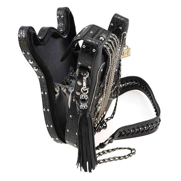 Mary Frances Accessories – wholesale Axelväska - Dam – Vänd det upp pärlstav gitarr Crossbody handväska
