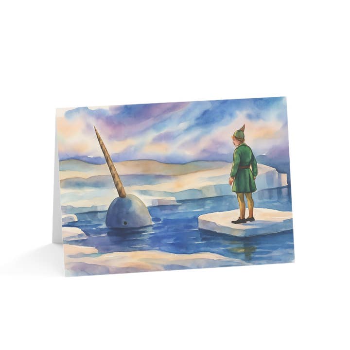 Au revoir mon pote, j'espère que tu trouveras ton père Cartes de vœux Monsieur Narval pour la vente par Buffalovely