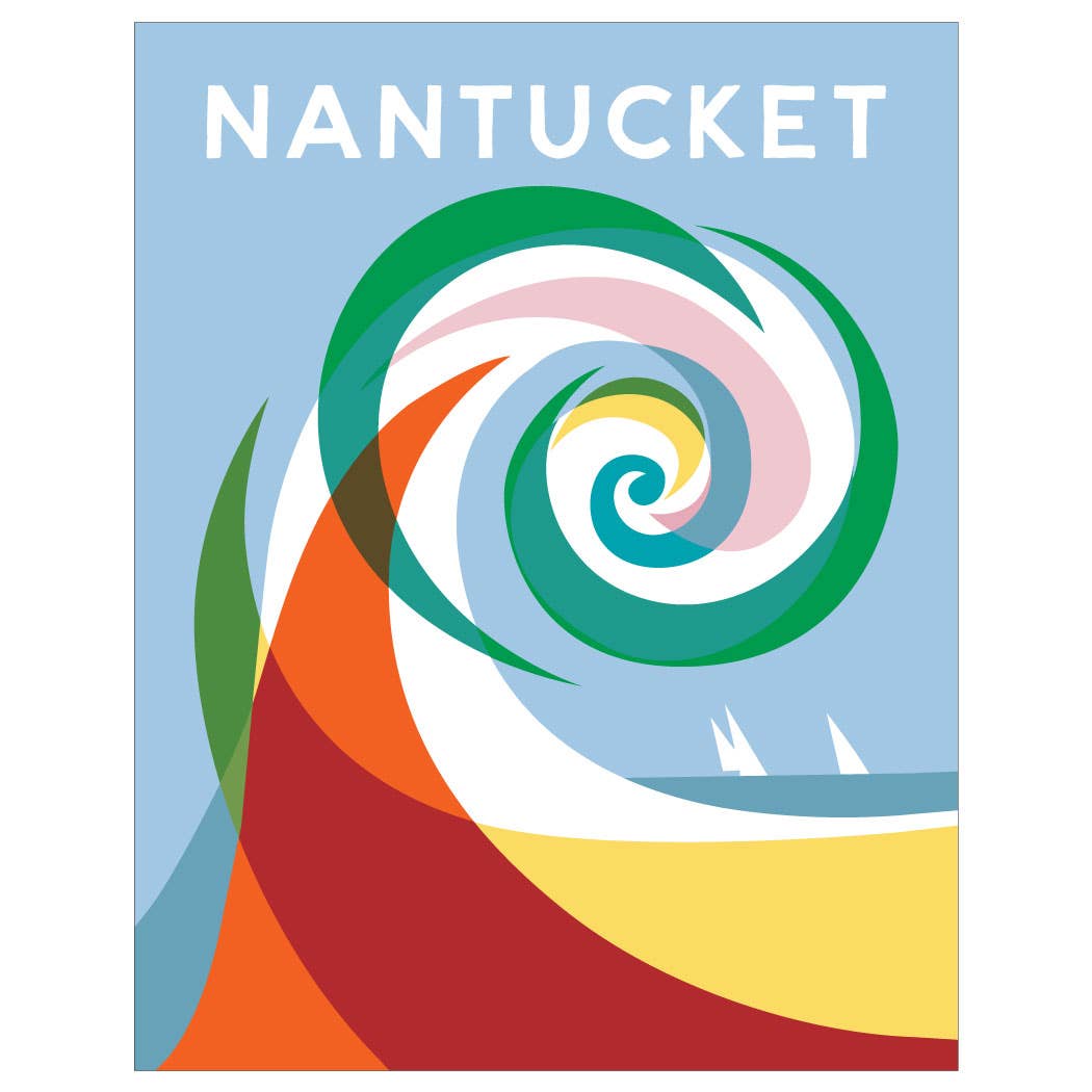 Fridgedoor - Wholesale Magnet - 2.5'' x 3.5'' Nantucket Colorful Wave Magnet0