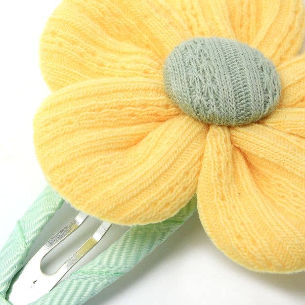 Inca UK - Wholesale Hair Clip - Kids - Card of 2 Fabric Flower Sleepies 5cm