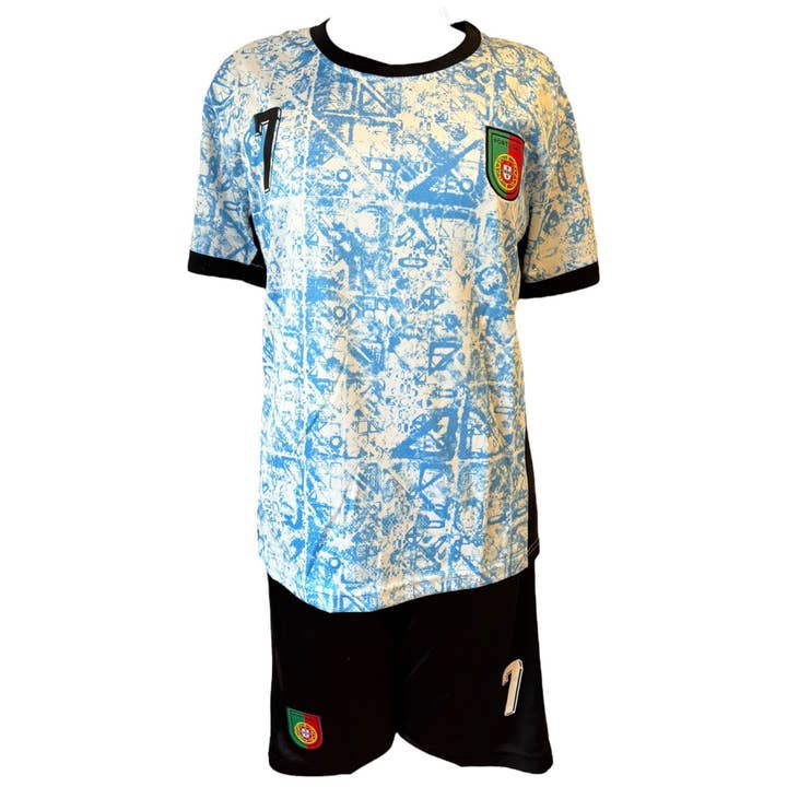 Set di maglie da calcio del Portogallo per bambini e adulti per la vendita all'ingrosso da parte di Vintage Dreamz