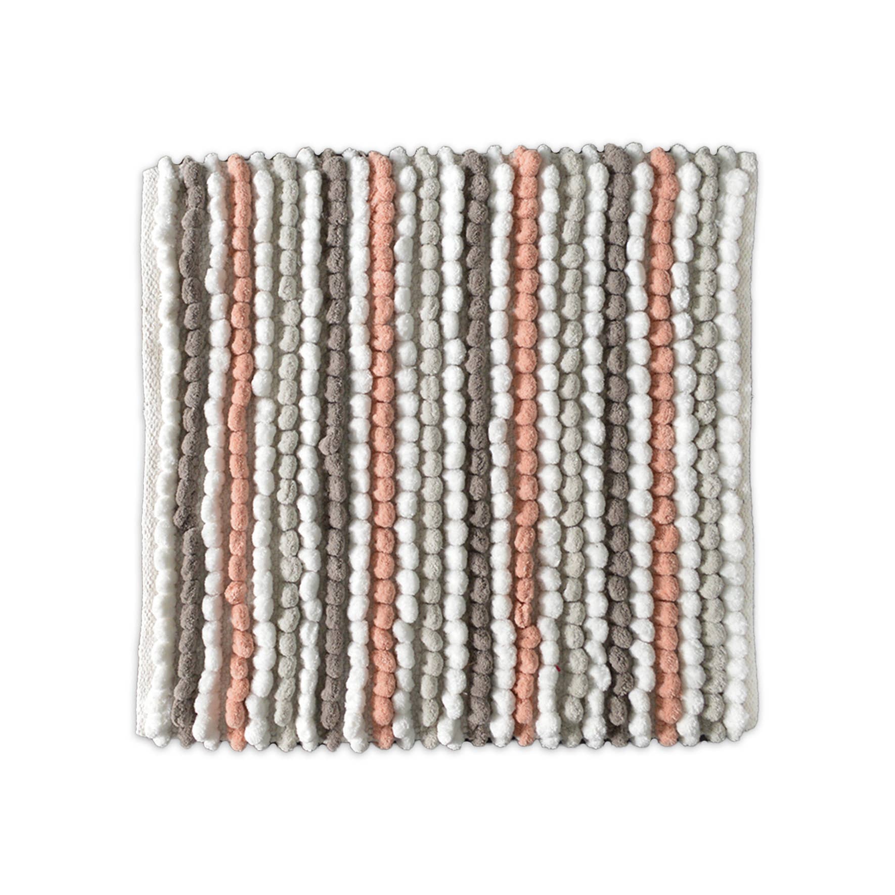 Allure Bath Fashions - Wholesale Bath Mat - Striped Chunky Bobble Shower Mat - Luxury Square Bath Mat9